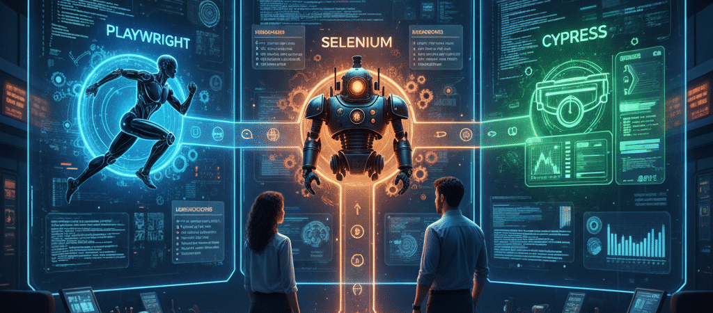 Mejores Frameworks de Automatización QA: Selenium, Playwright, Cypress y más